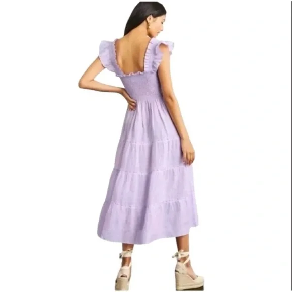 Hill House Ellie Nap Dress - Lilac Stripe. M. NWOT - Picture 2 of 10